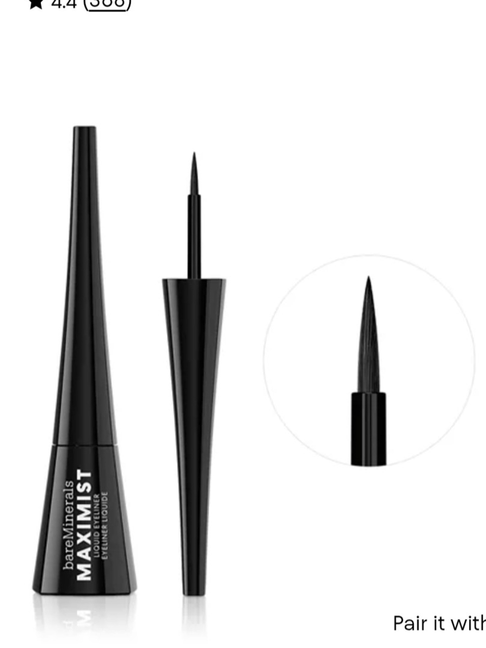 bareMinerals Maximist Liquid Eyeliner — Black